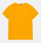 TOMMY HILFIGER essential tee  T-shirt con ricamo logo  deep crimson