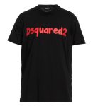 DSQUARED2 Logo Print T-Shirt Black Uomo