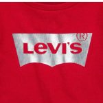 LEVIS T-Shirt Chili Pepper rossa stampa argento