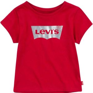 LEVIS T-Shirt Chili Pepper rossa stampa argento