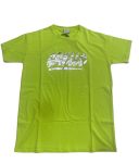 GAELLE PARIS T-Shirt verde acido stampa laminata