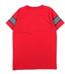 DANIELE ALESSANDRINI T-Shirt ragazzo rosso stampa blu