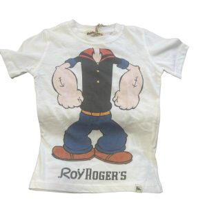 T-Shirt Boy Popeye Body Bianco